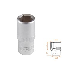 Головка торцевая стандартная шестигранная 1/4", 8 мм AFFIX AF00020008