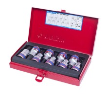 Набор торцевых насадок 1/2", Hex, 3-14 мм, L = 60 мм, 9 предметов KING TONY 4110PR