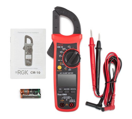 Токовые клещи RGK CM-10 с поверкой Токовые клещи RGK CM-10 с поверкой