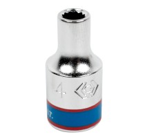 Головка торцевая стандартная двенадцатигранная 1/4", 4 мм KING TONY 233004M Головка торцевая стандартная двенадцатигранная 1/4", 4 мм KING TONY 233004M