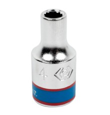 Головка торцевая стандартная двенадцатигранная 1/4", 4 мм KING TONY 233004M
