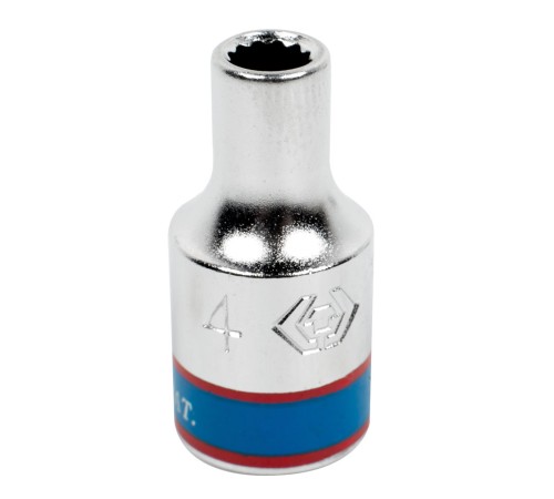 Головка торцевая стандартная двенадцатигранная 1/4", 4 мм KING TONY 233004M Головка торцевая стандартная двенадцатигранная 1/4", 4 мм KING TONY 233004M