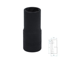 Головка для поврежденного крепежа 1/2", 13 мм KING TONY 9TD403-13M