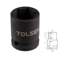 Головка торцевая ударная шестигранная 1/2", 21 мм TOLSEN TT18221