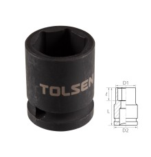 Головка торцевая ударная шестигранная 1/2", 21 мм TOLSEN TT18221