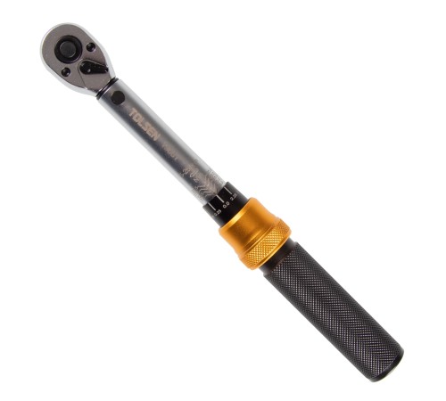 Динамометрический ключ 1/4", 5-25 Нм, для левой и правой резьбы, кейс TOLSEN TT19661