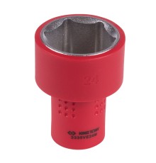 Головка торцевая диэлектрическая шестигранная 3/8", 24 мм KING TONY 3335VE24M