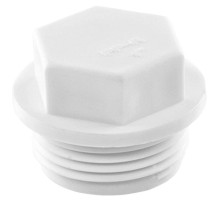 Заглушка TEBO бел. PP-R резьбовая 20x1/2" (200/2000), арт. 030093202