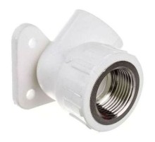 Угольник РОСТерм PPR комбинированная D25х3/4 ВР С КРЕПЛ