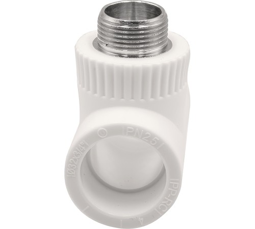 Тройник THERMOLIGHT комбинированный PP-R НР 32х3/4х32 белый (10/50)