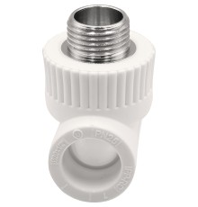 Тройник THERMOLIGHT комбинированный PP-R НР 20х1/2х20 белый (15/135) Тройник THERMOLIGHT комбинированный PP-R НР 20х1/2х20 белый (15/135)