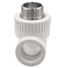 Тройник THERMOLIGHT комбинированный PP-R НР 25х3/4х25 белый (10/80) Тройник THERMOLIGHT комбинированный PP-R НР 25х3/4х25 белый (10/80)