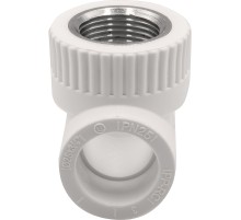 Тройник THERMOLIGHT комбинированный PP-R ВР 25х3/4х25 белый (10/90) Тройник THERMOLIGHT комбинированный PP-R ВР 25х3/4х25 белый (10/90)