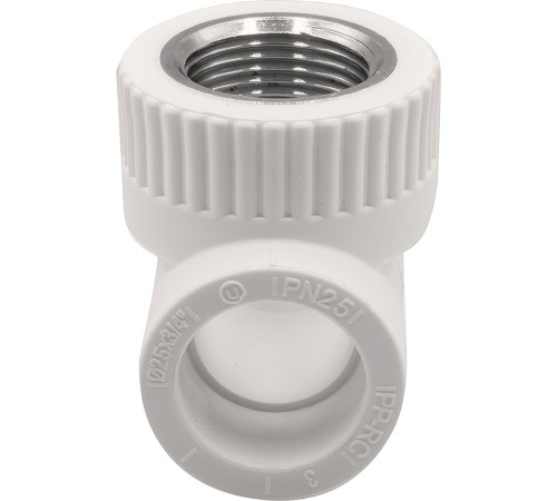 Тройник THERMOLIGHT комбинированный PP-R ВР 25х3/4х25 белый (10/90) Тройник THERMOLIGHT комбинированный PP-R ВР 25х3/4х25 белый (10/90)
