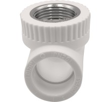 Тройник THERMOLIGHT комбинированный PP-R ВР 32х3/4х32 белый (10/60)