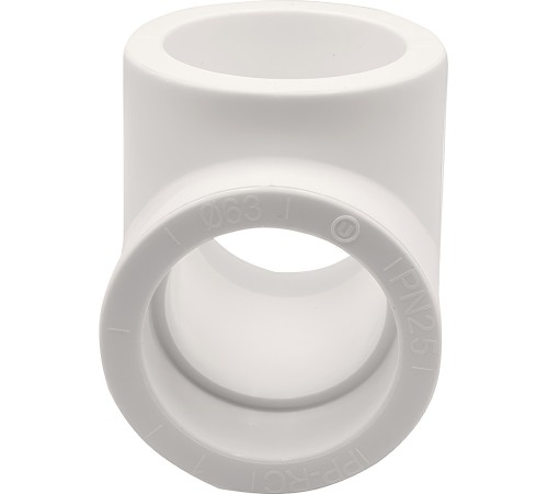 Тройник THERMOLIGHT PP-R 63 белый (2/20) Тройник THERMOLIGHT PP-R 63 белый (2/20)