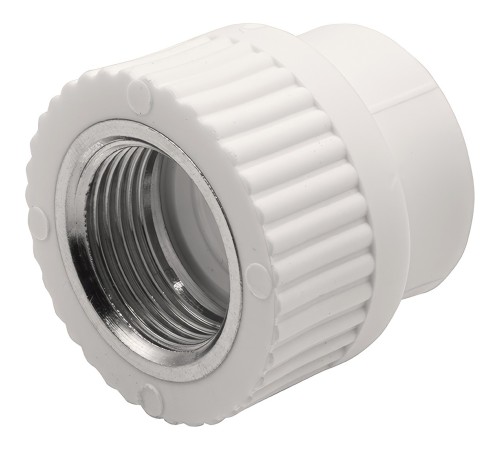 Муфта THERMOLIGHT комбинированная PP-R ВР 25х3/4" белый (10/180) Муфта THERMOLIGHT комбинированная PP-R ВР 25х3/4" белый (10/180)