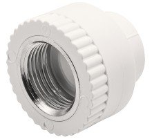 Муфта THERMOLIGHT комбинированная PP-R ВР 20х3/4" белый (15/195) Муфта THERMOLIGHT комбинированная PP-R ВР 20х3/4" белый (15/195)
