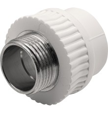 Муфта THERMOLIGHT комбинированная PP-R НР 32х1" белый (10/90)