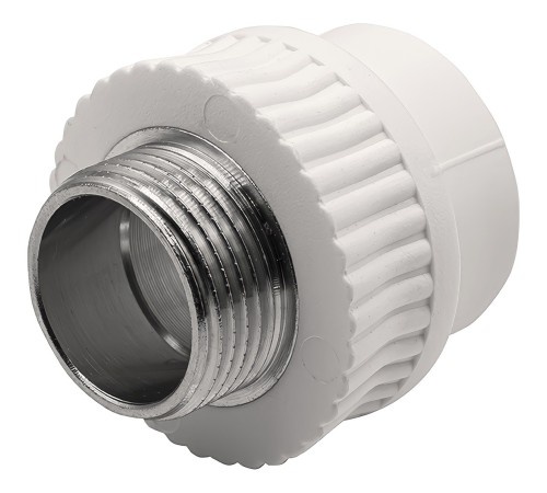 Муфта THERMOLIGHT комбинированная PP-R НР 32х1" белый (10/90) Муфта THERMOLIGHT комбинированная PP-R НР 32х1" белый (10/90)