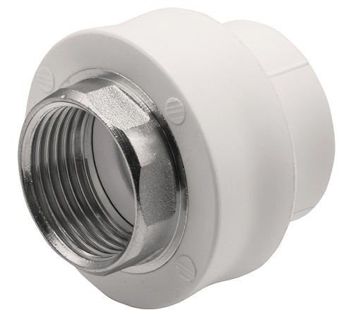 Муфта THERMOLIGHT комбинированная PP-R ВР 32х1" под ключ белый (10/80)