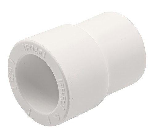 Муфта THERMOLIGHT переходная PP-R НР-ВР 25/20 белый (50/500)