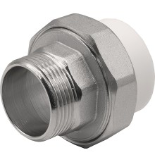 Муфта THERMOLIGHT комбинированная разъемная PP-R НР 40х1 1/4" белый (4/48)
