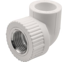 Угольник THERMOLIGHT комбинированный PP-R ВР 20х1/2" белый (20/200)