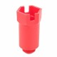 Заглушка Motusline длинная 1/2 пластиковая, красный (130)