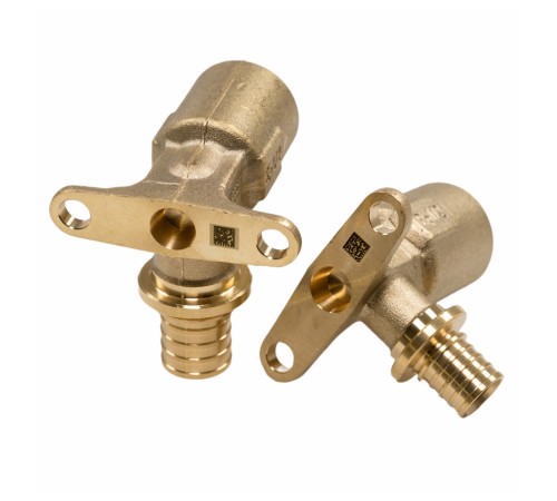 Угольник REHAU настенный с длинным патрубком, внутр. резьба 16-Rp 1/2 MX