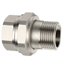 Соединение VARMEGA разъемное ВР-НР 3/4", с плоским уплотнением, никел.