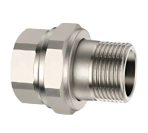 Соединение VARMEGA разъемное ВР-НР 3/4", с плоским уплотнением, никел.