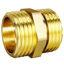 Ниппель прямой LD DN20 нр-нр, латунь Ниппель прямой LD DN20 нр-нр, латунь