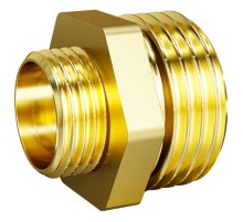 Ниппель переходной LD DN20х15 нр-нр, латунь Ниппель переходной LD DN20х15 нр-нр, латунь