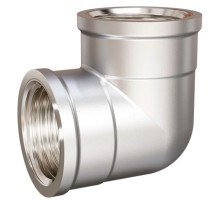 Угольник 90 гр LD DN20 вн-вн, латунь никелированная