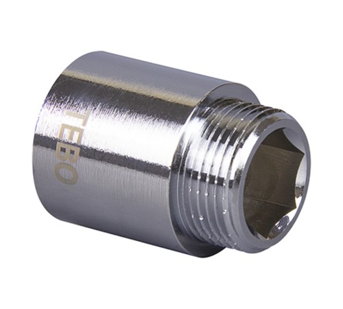 Удлинитель TEBO хромированный ВР/НР 1/2"x30 мм (36/288) Удлинитель TEBO хромированный ВР/НР 1/2"x30 мм (36/288)