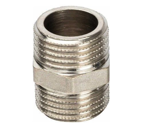 Ниппель STOUT никелированный HH 1/2" Ниппель STOUT никелированный HH 1/2"