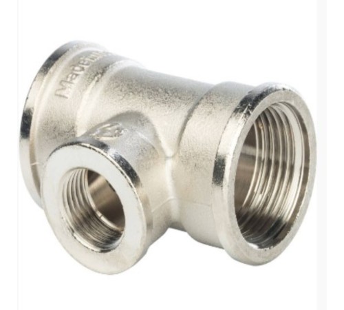 Тройник STOUT ВВ переходной никелированный 1"X1/2X1" SFT-0022-001121 Тройник STOUT ВВ переходной никелированный 1"X1/2X1" SFT-0022-001121