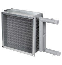 Нагреватель водяной SHUFT WHC 200*200-3 в комплекте адаптер переход с 200х200 на D-200 мм Нагреватель водяной SHUFT WHC 200*200-3 в комплекте адаптер переход с 200х200 на D-200 мм