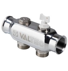 Коллектор VALTEC VTc.505.SS.060504 из нерж. стали с м-о расст. вых. 50 мм 1"х3/4" 4 вых. евроконус Коллектор VALTEC VTc.505.SS.060504 из нерж. стали с м-о расст. вых. 50 мм 1"х3/4" 4 вых. евроконус