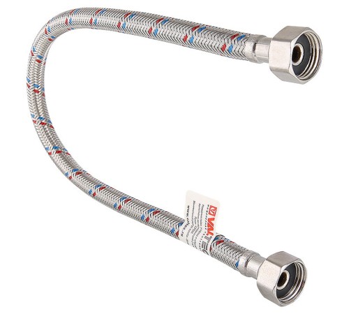 Гибкая подводка для воды ВН Valtec 12мм 1/2" длина 150 см Внутренняя Наружная резьба (Италия) Гибкая подводка для воды ВН Valtec 12мм 1/2" длина 150 см Внутренняя Наружная резьба (Италия)