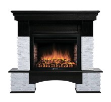 Портал Firelight Pietra Nuovo 30 камень сланец белый, шпон темный дуб