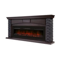 Портал Firelight Porto Long камень черный, шпон венге Портал Firelight Porto Long камень черный, шпон венге