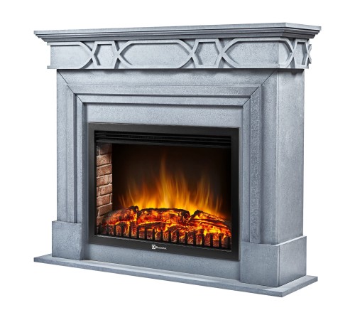 Каминокомплект Firelight: Очаг EFP/P-3020LS,портал Antico 30 серый Каминокомплект Firelight: Очаг EFP/P-3020LS,портал Antico 30 серый