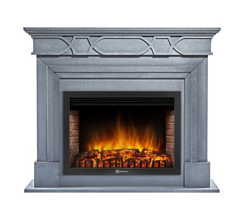 Каминокомплект Firelight: Очаг EFP/P-3020LS,портал Antico 30 серый Каминокомплект Firelight: Очаг EFP/P-3020LS,портал Antico 30 серый
