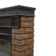 Каминокомплект Firelight: Очаг EFP/P-2720RLS, портал Bricks Wood 25 камень темный, шпон венге