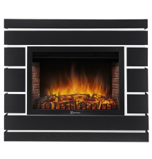 Каминокомплект Firelight: Очаг EFP/P-2520LS, портал Moderno 25 шпон чёрный дуб