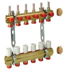 Комплект коллекторного узла Giacomini 1" x 3/4"E /6, R553KY066 Комплект коллекторного узла Giacomini 1" x 3/4"E /6, R553KY066