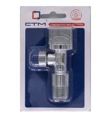 Кран шар. CTM д/сантех. прибор. угл. 1/2"х1/2" ш/ш с отражат. бабочка, хром. CAME1212 Кран шар. CTM д/сантех. прибор. угл. 1/2"х1/2" ш/ш с отражат. бабочка, хром. CAME1212
