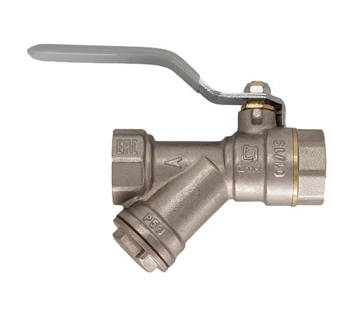 Кран CTM шар. 1/2" с фильтром рычаг СТАНДАРТ CWFFF012 Кран CTM шар. 1/2" с фильтром рычаг СТАНДАРТ CWFFF012